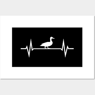 Duck Heartbeat Posters and Art